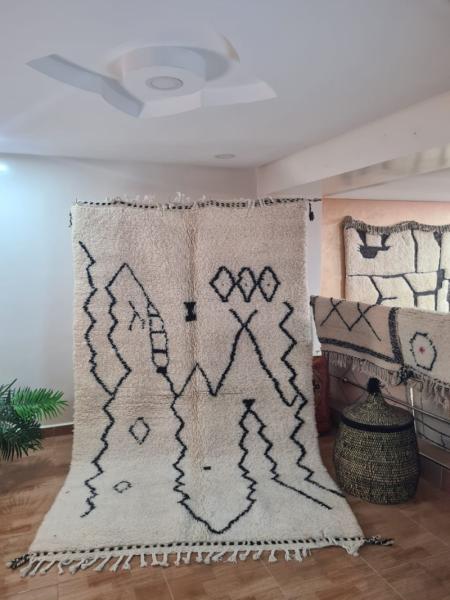 White Aneeq Marokkaans handgemaakt tapijt